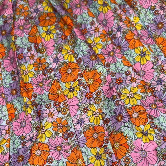 SSYS Lottie Pleated Skort In Retro Floral - Picture 4 of 5